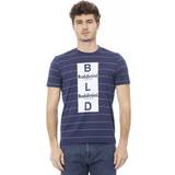Blå - Kort Overdele Baldinini Trend Blue Cotton T-Shirt
