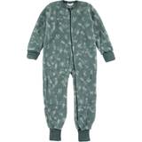Drenge - Grøn Jumpsuits Joha Heldragt grøn camouflagefarvet blød soft uld med lynlås