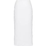 Prada Hvid Tøj Prada Padded Cotton Pencil Skirt White/Cream