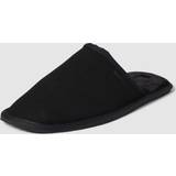 Slip-on - Stof Sko BOSS Faux-suede slippers with rubber sole