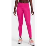 48 - Dame - Pink Tights Nike Fast-7/8-leggings med grafik, mellemhøj talje og lommer til kvinder Pink EU 36-38