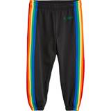 Bukser Børnetøj Mini Rodini Sweatpants Rainbow Stripe Sort 80/86 Sweatpants