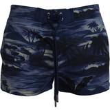 DSquared2 Blå Badetøj DSquared2 Blue Tropical Wave Design Beachwear Shorts Swimwear IT48