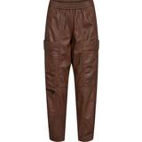 Brun - Skind Bukser & Shorts CinnaGO Jo Leather Pants COGNAC