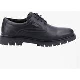 Herre Sneakers Hush Puppies PARKER Mens Leather Waterproof Shoes Black: