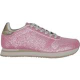 Woden Pink Sneakers Woden Sko Ydun Icon Glitter Rose Multi Sko