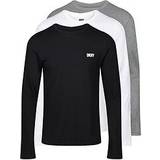 DKNY M Overdele DKNY Men's Mens Long Sleeve Pack T-Shirt Black/Grey/White Regular/36