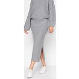 8 - Grå Nederdele LTS Tall Midi Knitted Skirt Grey 18-20