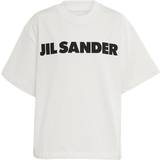 Jil Sander Beige Overdele Jil Sander Logo cotton jersey T-shirt white