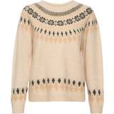 Cream Dame Sweatere Cream CRCherry Knit Pullover
