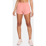 48 - Dame - Pink Shorts Nike Dri-FIT One Swoosh-løbeshorts med mellemhøj talje og indershorts til kvinder Pink EU 32-34