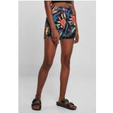 4XL - Dame Shorts på tilbud Urban Classics Women's AOP Viscose Resort Shorts Dress, blackfruity