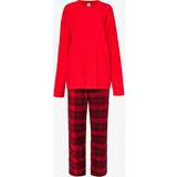 Dame - Rød Nattøj Calvin Klein Flannel Pyjamas
