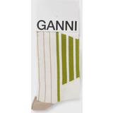 Ganni Dame Undertøj Ganni Green Sporty Socks in White Cotton/Elastane/Organic Cotton Women's White