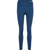 Blå - Jersey Bukser & Shorts Hummel MT Active High Waist Træningstights Dame Blå
