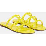 5,5 - Gul Højhælede sko Valentino Garavani Yellow Rockstud Slides N5A Shocking Yellow IT