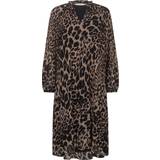 Chiffon - Leopard Tøj InWear Kjole NesdraIW Short Dress Brun