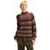 Desigual Stribede Overdele Desigual Striped knit pullover RED