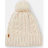 Timberland Dame Hovedbeklædning Timberland Autumn Woods Cable-knit Beanie For Women In White White, ONE