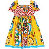 Dolce & Gabbana Kjoler Dolce & Gabbana Kids Carretto cotton poplin dress multicoloured Y