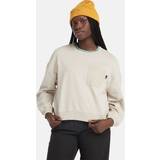 Timberland Dame Sweatere Timberland Textured Crew Sweatshirt For Women In Beige Beige
