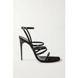 Satin - Slip-on Hjemmesko & Sandaler Saint Laurent Jerry embellished sandals black