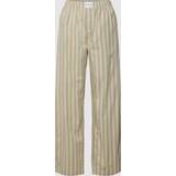 Elastan/Lycra/Spandex - Stribede Bukser Calvin Klein Pure Cotton Pants