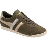 Gola Guld Sko Gola 'Bullet Mirror Trident' Suede Lace-Up Trainers Khaki