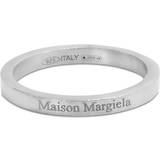 Ringe Maison Margiela Semi-polished Silver Logo Ring Silver