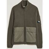 C.P. Company Tøj C.P. Company Heavy Knitted Lambswool Full Zip Olive