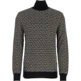 Balmain Nylon Tøj Balmain Embroidered Wool Blend Sweater