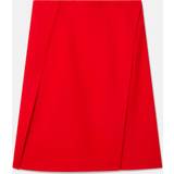 Stella McCartney Rød Tøj Stella McCartney Asymmetric wool skirt red