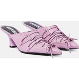 Acne Studios 37 Højhælede sko Acne Studios Pink Lace-up Heel Mules 415 PINK IT
