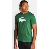 Lacoste Jersey T-shirts & Toppe Lacoste Big Croc Logo Men T-shirts Green