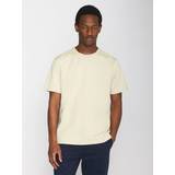 Knowledge Cotton Apparel Herre T-shirts Knowledge Cotton Apparel Loke Badge T-shirt, Safari Melange