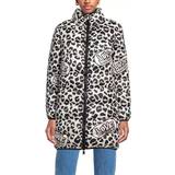 Love Moschino Leopard Tøj Love Moschino White Polyester Jackets & Coat IT48
