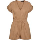 Brun - S Jumpsuits & Overalls Pieces Pcleena Playsuit