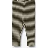 35/38 - Babyer Bukser Wheat Wool Leggings, 4142 Green Stripe 18M/86