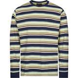 Gul - Stribede Overdele Striped T-Shirt Navy Yellow