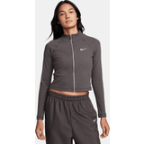 10 - Skind Overtøj Nike Sportswear-jakke til kvinder brun EU 48-50