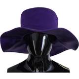 Dolce & Gabbana Lilla Tilbehør Dolce & Gabbana Purple Silk Stretch Top Hat