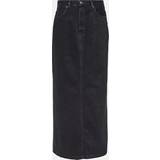 Acne Studios Dame Nederdele Acne Studios Black Faded Denim Maxi Skirt Black FR