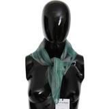 Grøn - Silke Tilbehør Costume National Green Silk Shawl Foulard Wrap Scarf