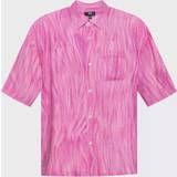 Stussy Udendørsjakker Tøj Stussy Fur Print Shirt Pink