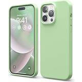Elago Mobilcovers Elago iPhone 14 Pro Max Case Liquid Silicone Case Full Body Protective Cover Shockproof Slim Phone Case Anti-Scratch 6.7 inch Pastel Green