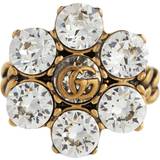 Gucci Ringe Gucci Double floral embellished ring gold