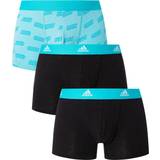 Adidas Boxsershorts tights - Herre Underbukser adidas 3-pak Active Flex Cotton Trunk Turquoise Patt * Kampagne *