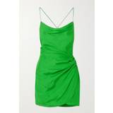 Grøn - M - Silke Kjoler Gauge81 Green Silk Mini Dress JUNGLE