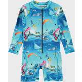 Jersey Jumpsuits Børnetøj Molo Boys Blue Ocean Onesie Upf 18-24 month