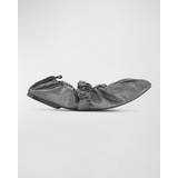 42 ½ - Sølv Lave sko Ganni Silver Scrunchie Ballerina Flats 018 Silver IT